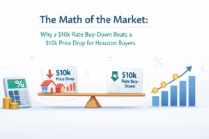 The Math of the Market: Why a $10k Rate Buy-Down Beats a $10k Price Drop for Houston Buyers