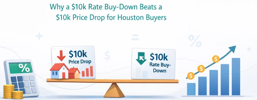 The Math of the Market: Why a $10k Rate Buy-Down Beats a $10k Price Drop for Houston Buyers