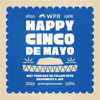 Happy Cinco de Mayo from White Picket Realty! 🪇

Today we celebrate the Mexican army's victory over the French at the Battle of Puebla. It's a day to honor Mexican culture and heritage, and we're excited to join in the festivities. Whether you're enjoying traditional Mexican food and drinks or simply taking a moment to appreciate the vibrant culture, we hope you have a wonderful Cinco de Mayo.

Viva Mexico! 🇲🇽 #CincodeMayo #MexicanHeritage #WhitePicketRealty #TeamWPR