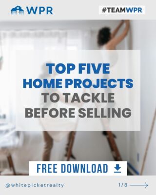 Preparing to sell your home? Elevate its appeal with these essential projects! 🏡✨ From deep cleaning to fixing those minor imperfections, ensure your space is irresistibly inviting. Ready to impress potential buyers? Dive into our curated tips for a successful home sale! 💼💰
•
•
Realtors, drop a comment with the word “FIVE” for a FREE shareable copy of this must-read post to share with your clients! 📩
•
•
 #HomeSellingTips #RealEstateReady #TeamWPR #PropertyGoals #DIYProjects #CurbAppeal #HomeMakeover #FirstImpressions #InvestInYourHome #HouseHunting #SellWithConfidence #HomeImprovement #HomeRenovation